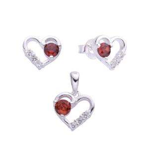 Juego de Circonias Corazón