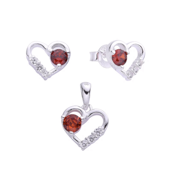 Juego de Circonias Corazón