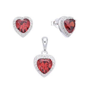 Juego de Circonias Corazón