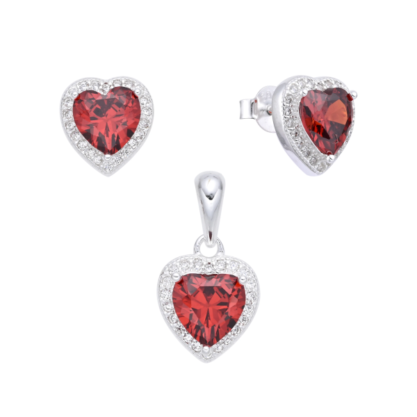 Juego de Circonias Corazón