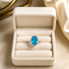 Anillo Circonia Celeste