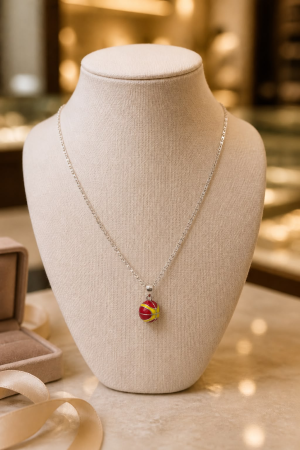 Cadena Gucci con Dije de Pelota de Baloncesto