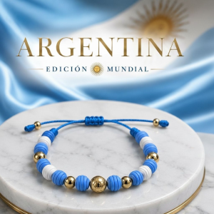Pulsera de Oro Edición Mundialista Argentina
