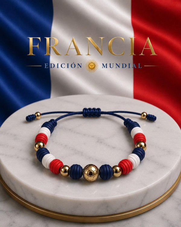 Pulsera de Oro Edición Mundialista Francia