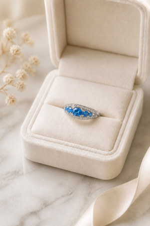 Anillo Circonias Celestes