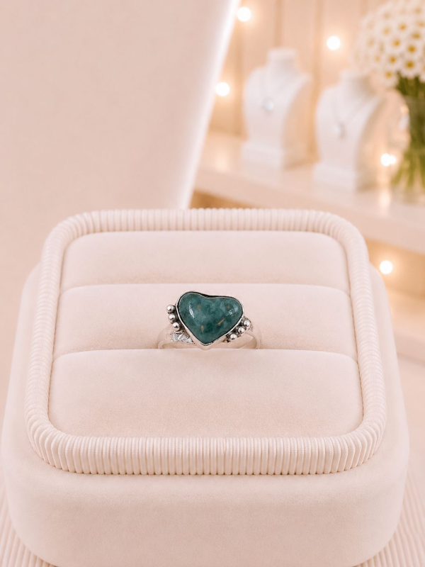 Anillo De Corazón (Jade)